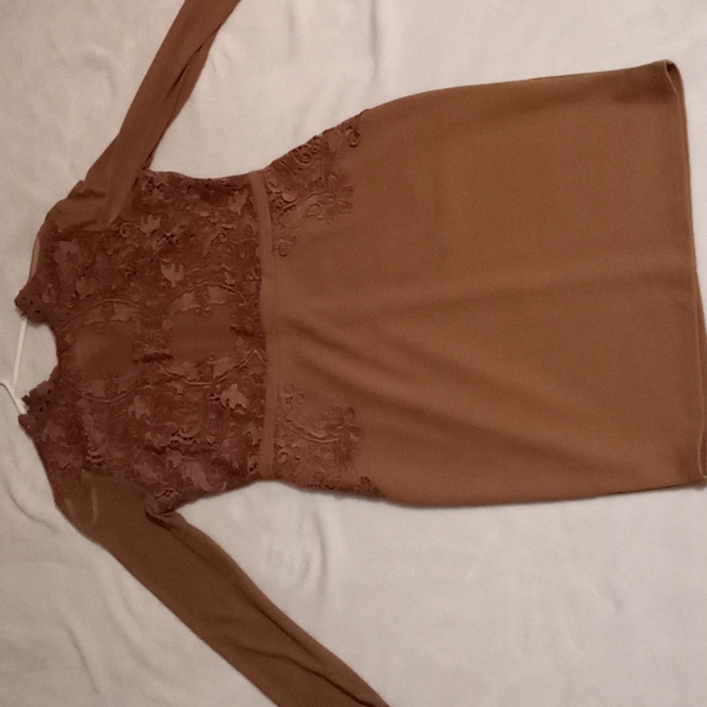 BLASHE | Womens's Tan Dress Size Large